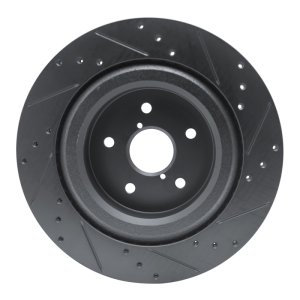 Subaru Ascent Brake Rotor (1) - Rear Left - DFC - Drilled & Slotted - Black - `19-`25