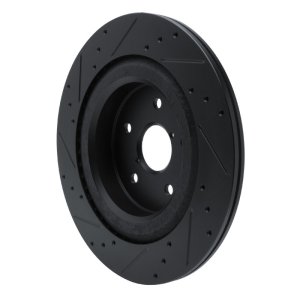 Subaru Ascent Brake Rotor (1) - Rear Right - DFC - Drilled & Slotted - Black - `19-`25