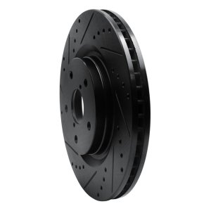 Subaru Forester Brake Rotor (1) - Front Left - DFC - Drilled & Slotted - Black - `19-`24