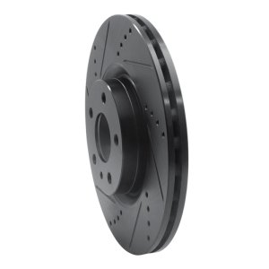 Alfa Romeo 164 Brake Rotor (1) - Front Left - DFC - Drilled & Slotted - Black - `91-`20 Alfa Romeo 164 Brake Rotor (1) - Front Left - DFC - Drilled & Slotted - Black - `91-`20