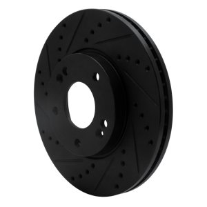 Kia Rondo Brake Rotor (1) - Front Left - DFC - Drilled & Slotted - Black - `07-`10