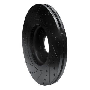 Kia Sedona Brake Rotor (1) - Front Right - DFC - Drilled & Slotted - Black - `15-`21