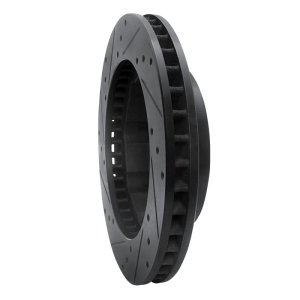 Chevrolet Suburban 2500 Brake Rotor (1) - Front Right - DFC - Drilled & Slotted - Black - `88-`00