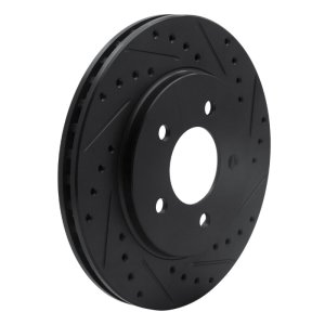 Plymouth Prowler Brake Rotor (1) - Front Right - DFC - Drilled & Slotted - Black - `91-`02