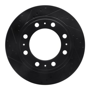 Ram 3500 Brake Rotor (1) - Rear Left - DFC - Drilled & Slotted - Black - `19-`25
