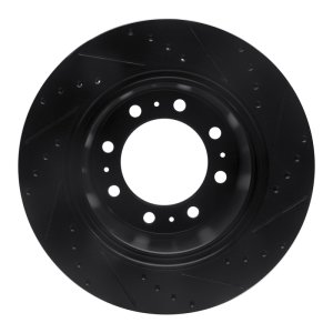 Ram 3500 Brake Rotor (1) - Rear Left - DFC - Drilled & Slotted - Black - `19-`25