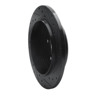 Jeep Grand Cherokee Brake Rotor (1) - Rear Left - DFC - Drilled & Slotted - Black - `05-`10