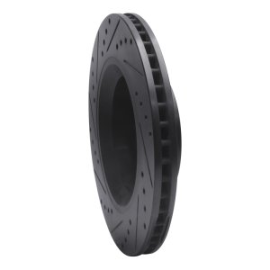 Jeep Liberty Brake Rotor (1) - Front Right - DFC - Drilled & Slotted - Black - `11-`12