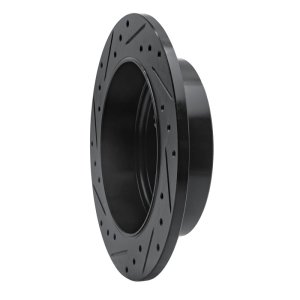 Jeep Liberty Brake Rotor (1) - Rear Right - DFC - Drilled & Slotted - Black - `03-`07