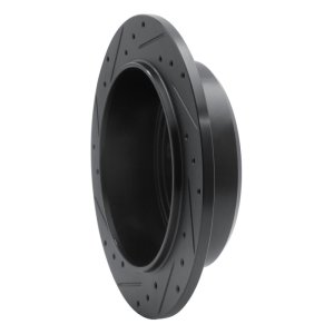 Jeep Wrangler Brake Rotor (1) - Rear Right - DFC - Drilled & Slotted - Black - `07-`18