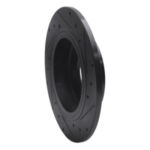 Buick Lucerne Brake Rotor (1) - Rear Left - DFC - Drilled & Slotted - Black - `06-`11