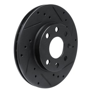 Chevrolet Beat Brake Rotor (1) - Front Right - DFC - Drilled and Slotted - Black - `88-`20 Chevrolet Beat Brake Rotor (1) - Front Right - DFC - Drilled and Slotted - Black - `88-`20