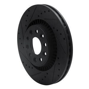 Ford Taurus X Brake Rotor (1) - Front Left - DFC - Drilled & Slotted - Black - `05-`09