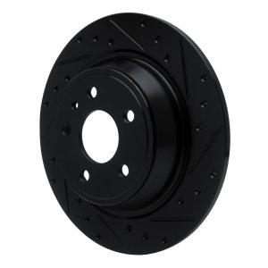 Ford Special Service Police Sedan Brake Rotor (1) - Rear Right - DFC - Drilled & Slotted - Black - `13-`20 Ford Special Service Police Sedan Brake Rotor (1) - Rear Right - DFC - Drilled & Slotted - Black - `13-`20