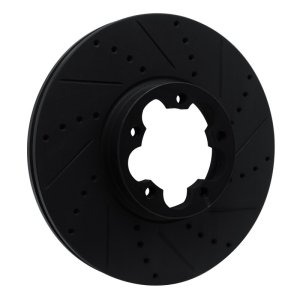 Ford Transit-350 HD Brake Rotor (1) - Front Right - DFC - Drilled & Slotted - Black - `15-`25