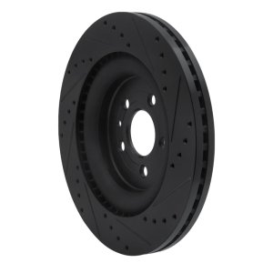 Ford Police Interceptor Utility Brake Rotor (1) - Front Left - DFC - Drilled & Slotted - Black - `13-`19 Ford Police Interceptor Utility Brake Rotor (1) - Front Left - DFC - Drilled & Slotted - Black - `13-`19