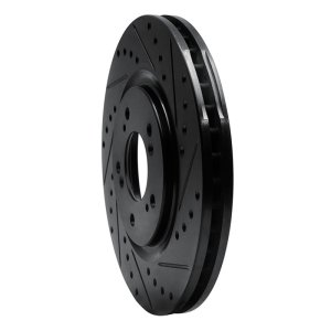 Acura NSX Brake Rotor (1) - Front Right - DFC - Drilled & Slotted - Black - `97-`05