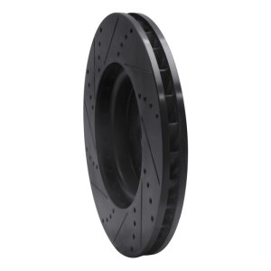 Mercedes-Benz SL500 Brake Rotor (1) - Left Front - DFC - Drilled & Slotted - Black - `94-`02