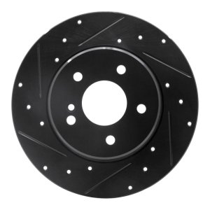 Mercedes-Benz E300 Brake Rotor (1) - Rear Left - DFC - Drilled & Slotted - Black - `94-`11