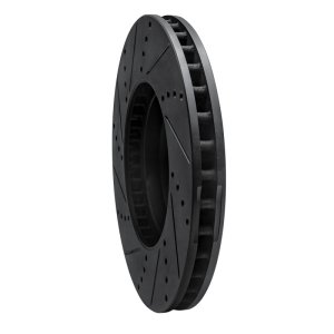 Mercedes-Benz C300 Brake Rotor (1) - Front Right - DFC - Drilled & Slotted - Black - `15-`23