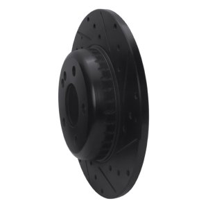 Mercedes-Benz C300 Brake Rotor (1) - Rear Right - DFC - Drilled & Slotted - Black - `15-`21