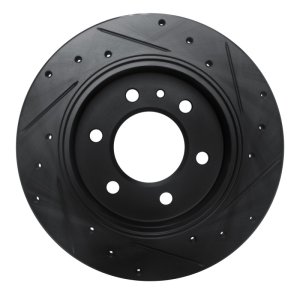 Mercedes-Benz Sprinter 2500 Brake Rotor (1) - Rear Left - DFC - Drilled & Slotted - Black - `19-`25