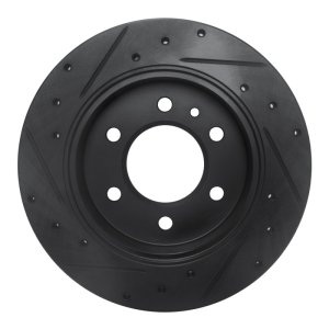 Mercedes-Benz Sprinter 2500 Brake Rotor (1) - Rear Right - DFC - Drilled & Slotted - Black - `19-`25