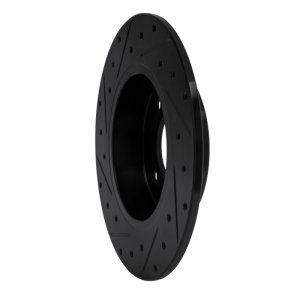 Nissan Sentra Brake Rotor (1) - Rear Right - DFC - Drilled & Slotted - Black - `04-`06