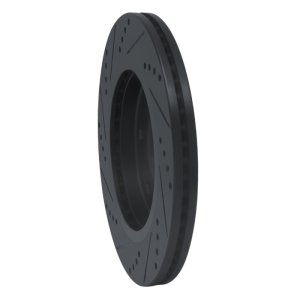 Infiniti QX56 Brake Rotor (1) - Front Right - DFC - Drilled & Slotted - Black - `05-`07