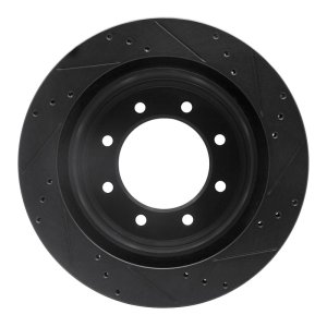 Nissan NV2500 Brake Rotor (1) - Rear Left - DFC - Drilled & Slotted - Black - `12-`21