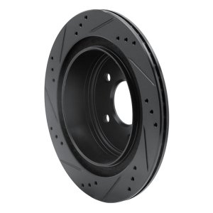 Infiniti Q45 Brake Rotor (1) - Rear Right - DFC - Drilled & Slotted - Black - `02-`06