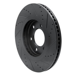 Infiniti QX56 Brake Rotor (1) - Front Left - DFC - Drilled & Slotted - Black - `07-`24