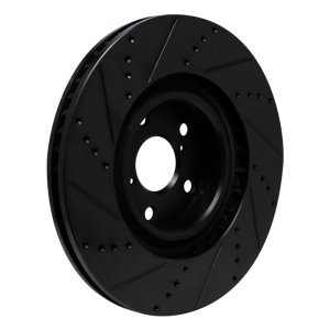 Lexus IS350 Brake Rotor (1) - Left Front - DFC - Drilled & Slotted - Black - `09-`11