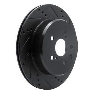 Lexus GS460 Brake Rotor (1) - Rear Right - DFC - Drilled & Slotted - Black - `06-`20