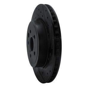 Lexus GS F Brake Rotor (1) - Right Rear - DFC - Drilled & Slotted - Black - `15-`22