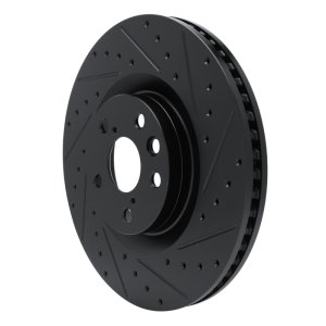 Lexus GS350 Brake Rotor (1) - Right Front - DFC - Drilled & Slotted - Black - `11-`25