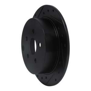 Pontiac Vibe Brake Rotor (1) - Rear Left - DFC - Drilled & Slotted - Black - `00-`10