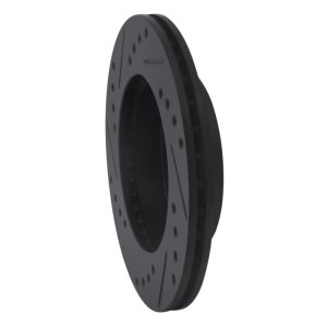 Toyota Yaris Brake Rotor (1) - Front Right - DFC - Drilled & Slotted - Black - `99-`05