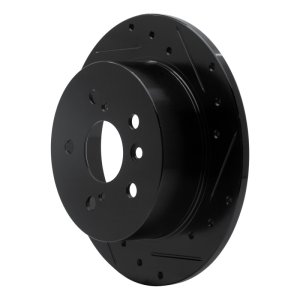 Lexus ES350 Brake Rotor (1) - Rear Right - DFC - Drilled & Slotted - Black - `07-`12