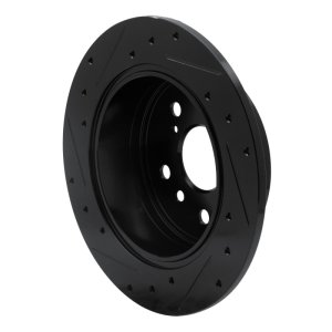 Lexus ES350 Brake Rotor (1) - Rear Right - DFC - Drilled & Slotted - Black - `07-`12