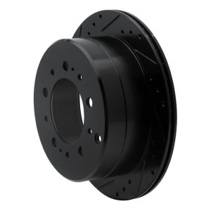 Lexus LX470 Brake Rotor (1) - Rear Left - DFC - Drilled & Slotted - Black - `98-`07