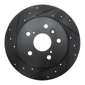 Lexus RX300 Brake Rotor (1) - Rear Left - DFC - Drilled & Slotted - Black - `99-`03