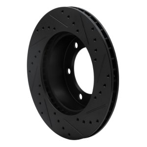 Toyota Tacoma Brake Rotor (1) - Front Left - DFC - Drilled & Slotted - Black - `95-`04