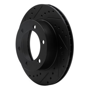 Toyota Tacoma Brake Rotor (1) - Front Left - DFC - Drilled & Slotted - Black - `95-`04