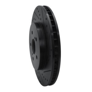 Lexus RX350 Brake Rotor (1) - Front Right - DFC - Drilled & Slotted - Black - `04-`09