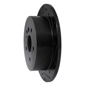 Toyota Sienna Brake Rotor (1) - Rear Right - DFC - Drilled & Slotted - Black - `04-`10
