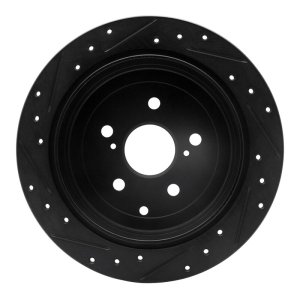 Lexus RX350 Brake Rotor (1) - Rear Right - DFC - Drilled & Slotted - Black - `10-`20