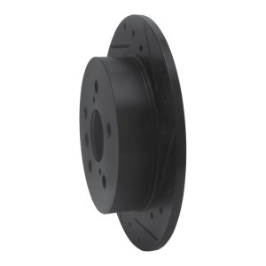 Toyota Camry Brake Rotor (1) - Rear Right - DFC - Drilled & Slotted - Black - `18-`24