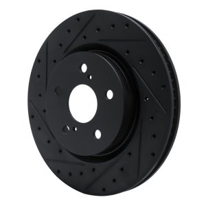 Lexus UX300h Brake Rotor (1) - Front Left - DFC - Drilled & Slotted - Black - `18-`25