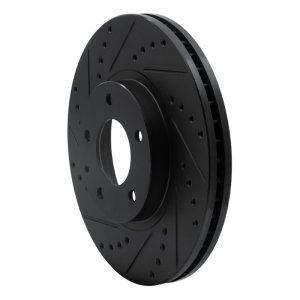 Mazda Millenia Brake Rotor (1) - Front Left - DFC - Drilled & Slotted - Black - `01-`02